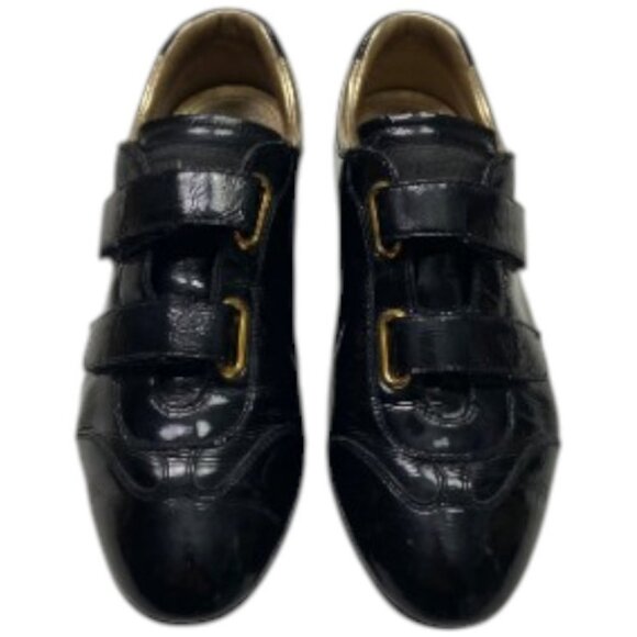 Prada black sport leather sneakers shoes size 35.5 - Picture 2 of 5